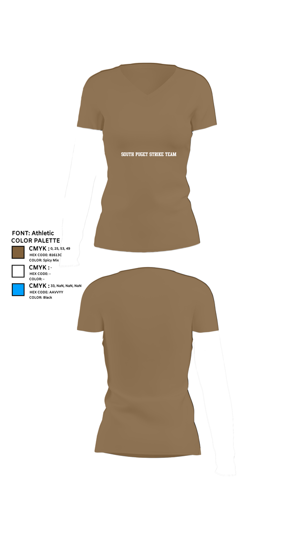 Womens Short Sleeve Vneck Shirt, South Puget strike team, , Teamtime, Team time, sublimation, custom sports apparel, team uniforms, spirit wear, spiritwear, sports uniforms, custom shirts, team store, custom team store, fundraiser sports, apparel fundraiser