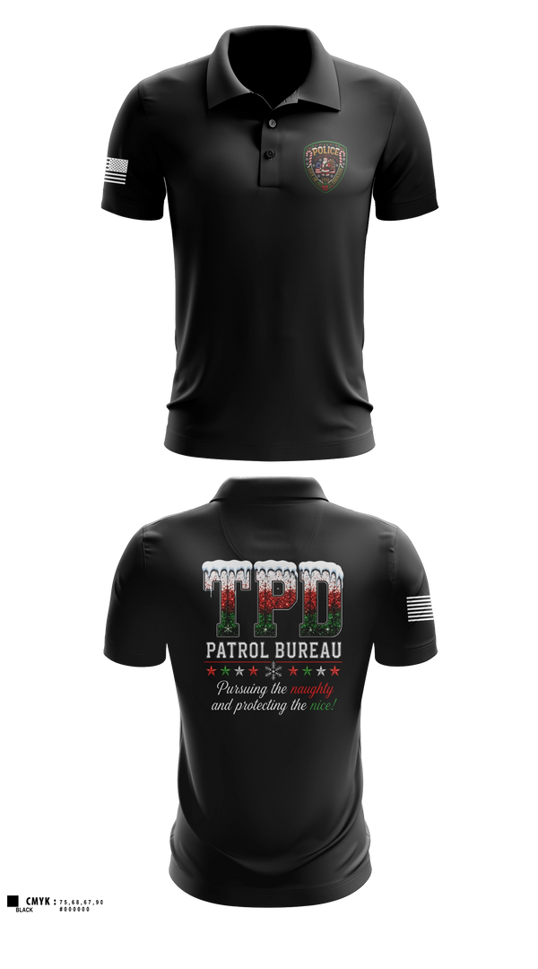 Short Sleeve Performance Polo, Patrol Bureau, Police, Teamtime, Team time, sublimation, custom sports apparel, team uniforms, spirit wear, spiritwear, sports uniforms, custom shirts, team store, custom team store, fundraiser sports, apparel fundraiser