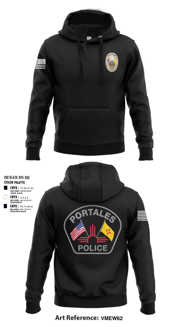 Hoodie, Portales Police Department, Police, Teamtime, Team time, sublimation, custom sports apparel, team uniforms, spirit wear, spiritwear, sports uniforms, custom shirts, team store, custom team store, fundraiser sports, apparel fundraiser
