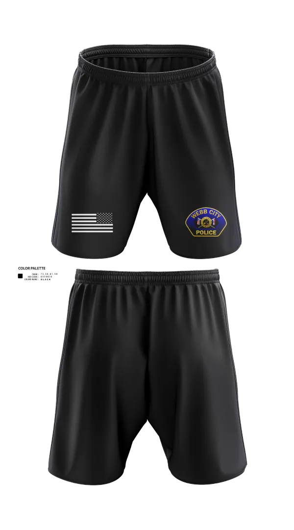 Athletic Shorts With Pockets, Webb City Police Department, Police, Teamtime, Team time, sublimation, custom sports apparel, team uniforms, spirit wear, spiritwear, sports uniforms, custom shirts, team store, custom team store, fundraiser sports, apparel fundraiser