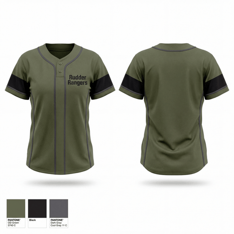 Two Button Softball Jersey, Rudder rangers, Softball, Teamtime, Team time, sublimation, custom sports apparel, team uniforms, spirit wear, spiritwear, sports uniforms, custom shirts, team store, custom team store, fundraiser sports, apparel fundraiser