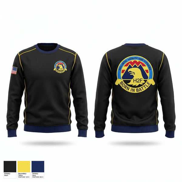 Crew Neck Sweatshirt, H2F, Army, Teamtime, Team time, sublimation, custom sports apparel, team uniforms, spirit wear, spiritwear, sports uniforms, custom shirts, team store, custom team store, fundraiser sports, apparel fundraiser
