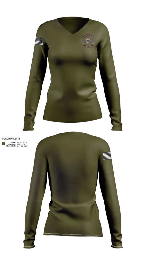 Womens Long Sleeve Vneck Shirt, Delta, , Teamtime, Team time, sublimation, custom sports apparel, team uniforms, spirit wear, spiritwear, sports uniforms, custom shirts, team store, custom team store, fundraiser sports, apparel fundraiser