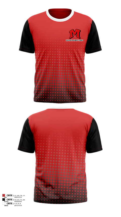 Short Sleeve Performance Shirt, Madison Panthers Tennis, Tennis, Teamtime, Team time, sublimation, custom sports apparel, team uniforms, spirit wear, spiritwear, sports uniforms, custom shirts, team store, custom team store, fundraiser sports, apparel fundraiser