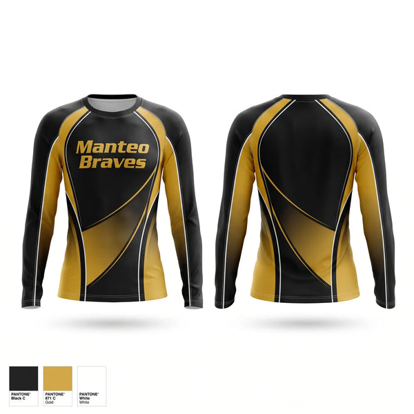 Long Sleeve Performance Shirt, Manteo Braves, Women's Basketball, Teamtime, Team time, sublimation, custom sports apparel, team uniforms, spirit wear, spiritwear, sports uniforms, custom shirts, team store, custom team store, fundraiser sports, apparel fundraiser