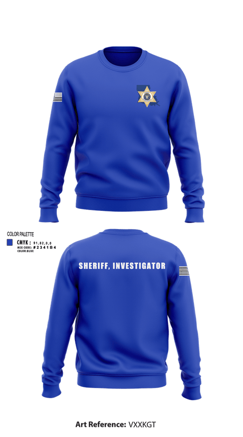 Crew Neck Sweatshirt, Acadia Parish Sheriff's Office, Police, Teamtime, Team time, sublimation, custom sports apparel, team uniforms, spirit wear, spiritwear, sports uniforms, custom shirts, team store, custom team store, fundraiser sports, apparel fundraiser