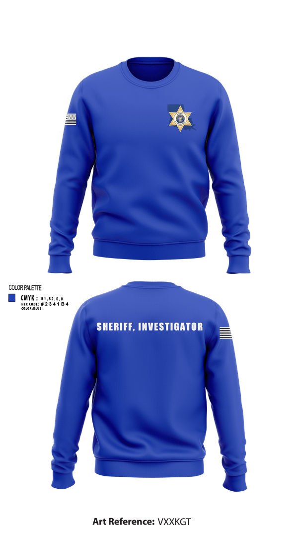 Crew Neck Sweatshirt, Acadia Parish Sheriff's Office, Police, Teamtime, Team time, sublimation, custom sports apparel, team uniforms, spirit wear, spiritwear, sports uniforms, custom shirts, team store, custom team store, fundraiser sports, apparel fundraiser