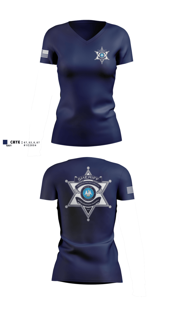 Womens Short Sleeve Vneck Shirt, Washington Parish Sheriff’s Office, Police, Teamtime, Team time, sublimation, custom sports apparel, team uniforms, spirit wear, spiritwear, sports uniforms, custom shirts, team store, custom team store, fundraiser sports, apparel fundraiser