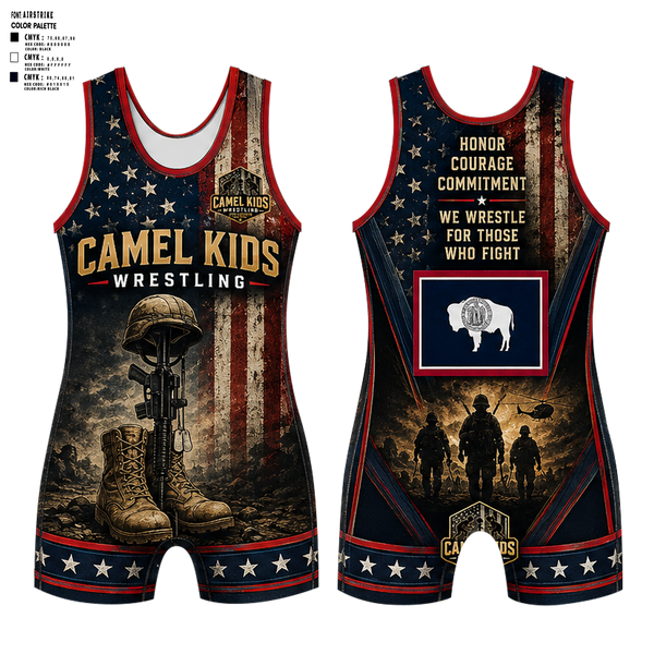 Wrestling Singlet, Camel kids 2026, Wrestling, Teamtime, Team time, sublimation, custom sports apparel, team uniforms, spirit wear, spiritwear, sports uniforms, custom shirts, team store, custom team store, fundraiser sports, apparel fundraiser