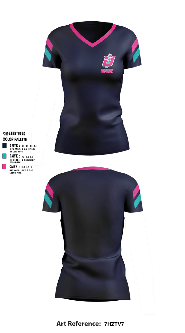 Womens Short Sleeve Vneck Shirt, Dynamite, Softball, Teamtime, Team time, sublimation, custom sports apparel, team uniforms, spirit wear, spiritwear, sports uniforms, custom shirts, team store, custom team store, fundraiser sports, apparel fundraiser