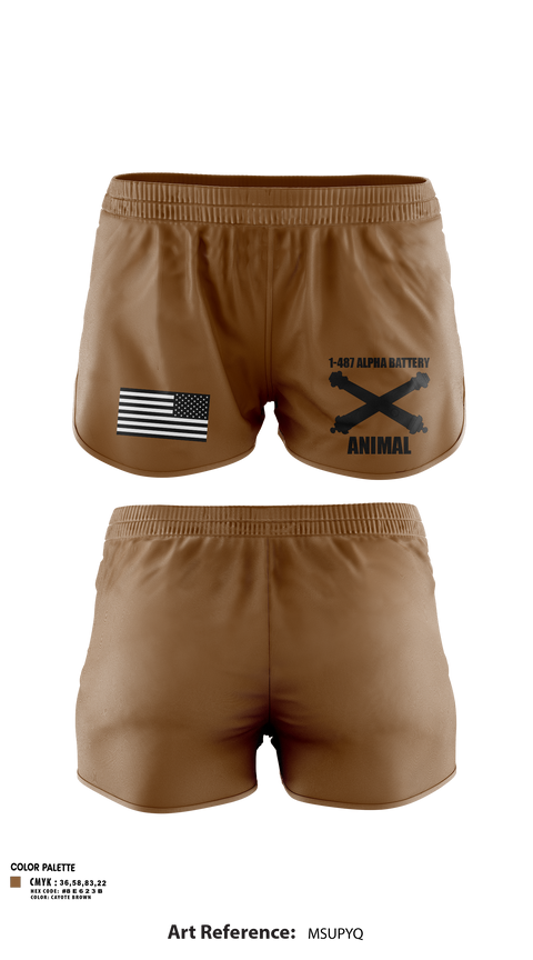 Ranger Panties, 1-487 Alpha Battery Field Artillery, National Guard, Teamtime, Team time, sublimation, custom sports apparel, team uniforms, spirit wear, spiritwear, sports uniforms, custom shirts, team store, custom team store, fundraiser sports, apparel fundraiser