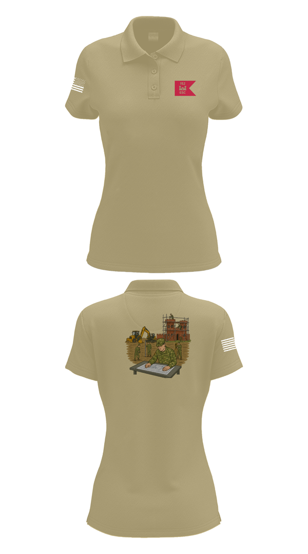 Womens Short Sleeve Performance Polo, 152, Army, Teamtime, Team time, sublimation, custom sports apparel, team uniforms, spirit wear, spiritwear, sports uniforms, custom shirts, team store, custom team store, fundraiser sports, apparel fundraiser