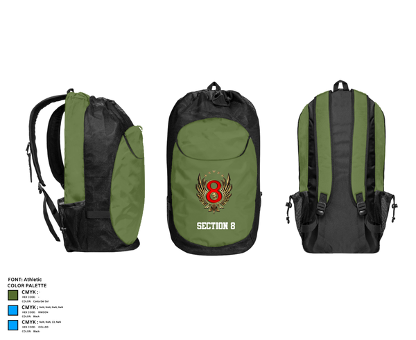 Gear Bag, Section 8, , Teamtime, Team time, sublimation, custom sports apparel, team uniforms, spirit wear, spiritwear, sports uniforms, custom shirts, team store, custom team store, fundraiser sports, apparel fundraiser
