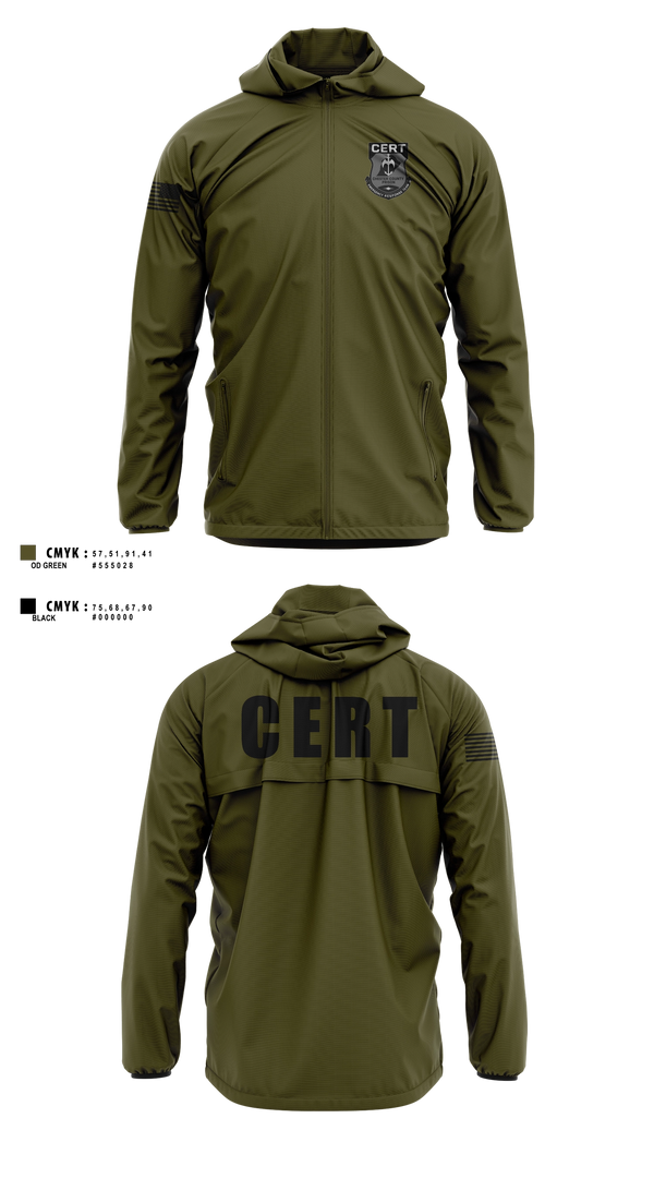 Windbreaker, Chester County Prison Emergency Response Team CERT, Police, Teamtime, Team time, sublimation, custom sports apparel, team uniforms, spirit wear, spiritwear, sports uniforms, custom shirts, team store, custom team store, fundraiser sports, apparel fundraiser