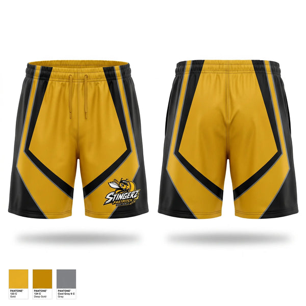 Athletic Shorts With Pockets, Bucks Stingerz, Softball, Teamtime, Team time, sublimation, custom sports apparel, team uniforms, spirit wear, spiritwear, sports uniforms, custom shirts, team store, custom team store, fundraiser sports, apparel fundraiser