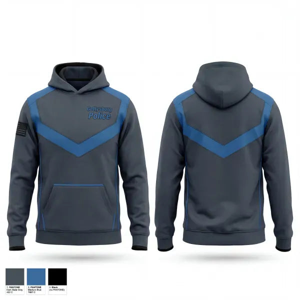 Hoodie, Gettysburg Police, Police, Teamtime, Team time, sublimation, custom sports apparel, team uniforms, spirit wear, spiritwear, sports uniforms, custom shirts, team store, custom team store, fundraiser sports, apparel fundraiser