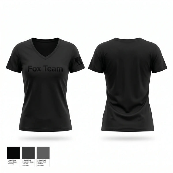 Womens Short Sleeve Vneck Shirt, Fox Team, Police, Teamtime, Team time, sublimation, custom sports apparel, team uniforms, spirit wear, spiritwear, sports uniforms, custom shirts, team store, custom team store, fundraiser sports, apparel fundraiser