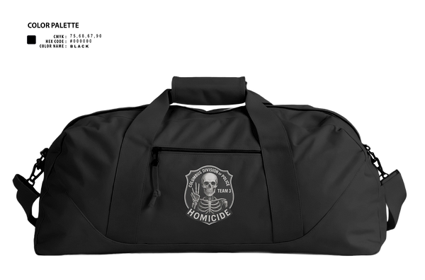 Duffle Bag, Homicide Team 3, Police, Teamtime, Team time, sublimation, custom sports apparel, team uniforms, spirit wear, spiritwear, sports uniforms, custom shirts, team store, custom team store, fundraiser sports, apparel fundraiser