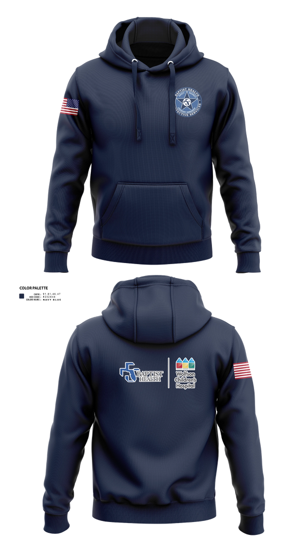 Hoodie, Baptist Health Protective Services, Police, Teamtime, Team time, sublimation, custom sports apparel, team uniforms, spirit wear, spiritwear, sports uniforms, custom shirts, team store, custom team store, fundraiser sports, apparel fundraiser