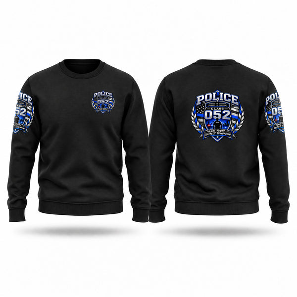 Crew Neck Sweatshirt, 052 Class, Police, Teamtime, Team time, sublimation, custom sports apparel, team uniforms, spirit wear, spiritwear, sports uniforms, custom shirts, team store, custom team store, fundraiser sports, apparel fundraiser