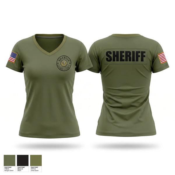 Womens Short Sleeve Vneck Shirt, Laurel county sheriffs office, Police, Teamtime, Team time, sublimation, custom sports apparel, team uniforms, spirit wear, spiritwear, sports uniforms, custom shirts, team store, custom team store, fundraiser sports, apparel fundraiser