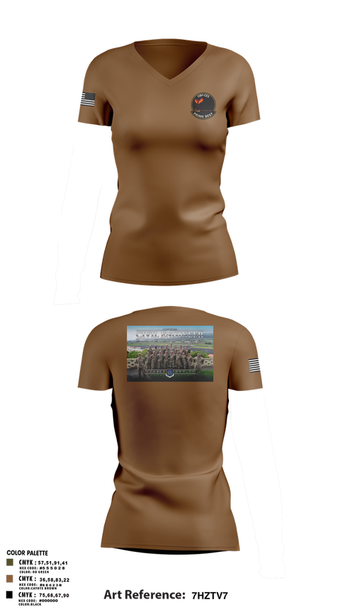 Womens Short Sleeve Vneck Shirt, 118th CES, Air Force, Teamtime, Team time, sublimation, custom sports apparel, team uniforms, spirit wear, spiritwear, sports uniforms, custom shirts, team store, custom team store, fundraiser sports, apparel fundraiser