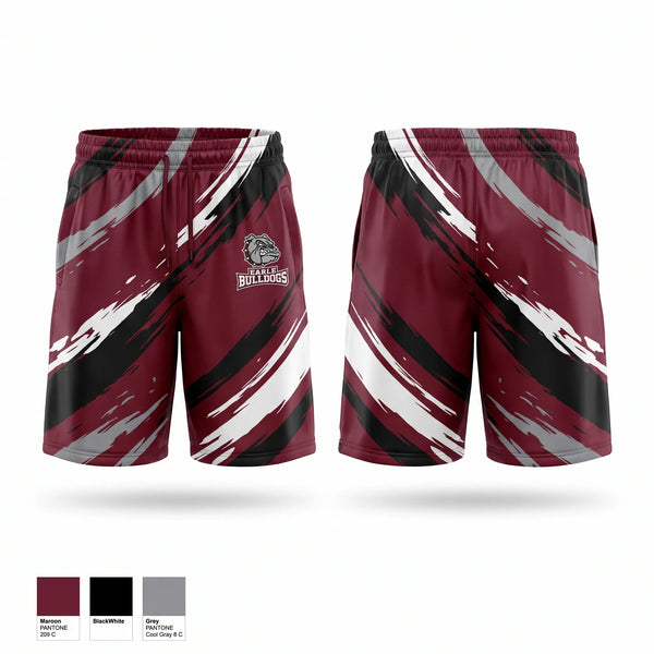 Mens Basketball Shorts, EARLE BULLDOGS, Men's Basketball, Teamtime, Team time, sublimation, custom sports apparel, team uniforms, spirit wear, spiritwear, sports uniforms, custom shirts, team store, custom team store, fundraiser sports, apparel fundraiser