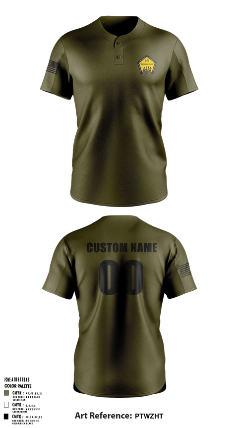 Two Button Baseball Jersey, AR-MEDCOM, Army, Teamtime, Team time, sublimation, custom sports apparel, team uniforms, spirit wear, spiritwear, sports uniforms, custom shirts, team store, custom team store, fundraiser sports, apparel fundraiser