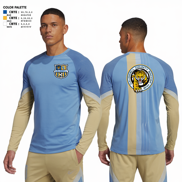 Long Sleeve Performance Shirt, Caldwell County Soccer, Men's Soccer, Teamtime, Team time, sublimation, custom sports apparel, team uniforms, spirit wear, spiritwear, sports uniforms, custom shirts, team store, custom team store, fundraiser sports, apparel fundraiser
