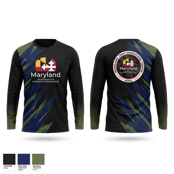 Long Sleeve Performance Shirt, Maryland Department of Emergency Management, , Teamtime, Team time, sublimation, custom sports apparel, team uniforms, spirit wear, spiritwear, sports uniforms, custom shirts, team store, custom team store, fundraiser sports, apparel fundraiser
