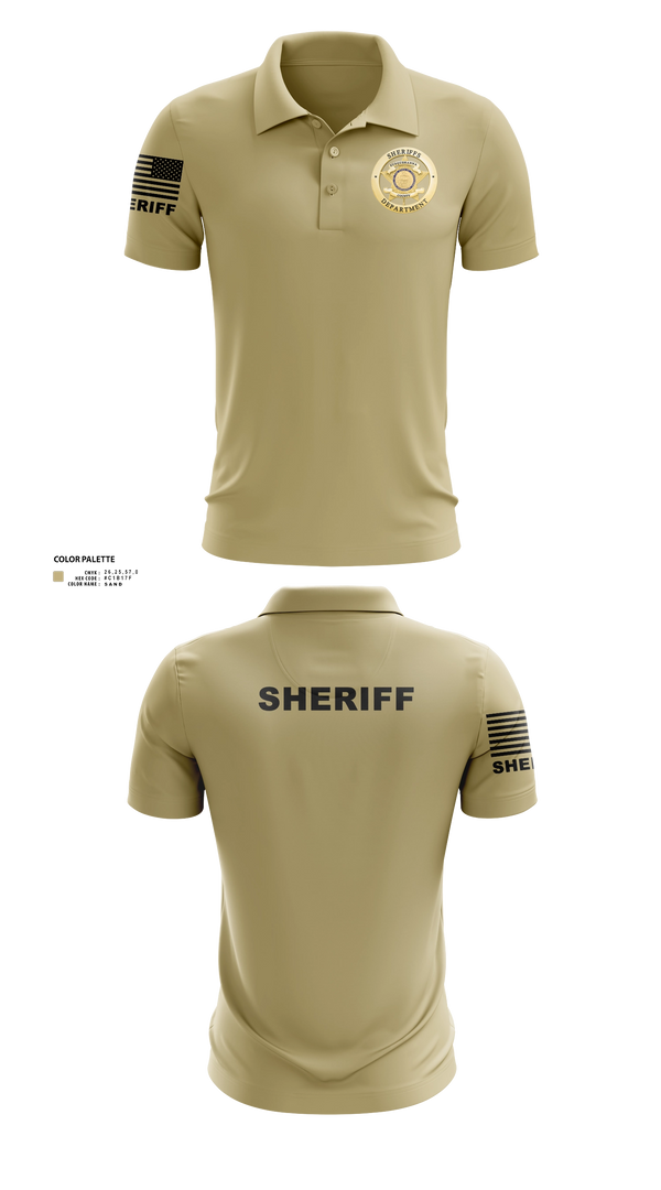 Short Sleeve Performance Polo, Susquehanna County Sheriff, Police, Teamtime, Team time, sublimation, custom sports apparel, team uniforms, spirit wear, spiritwear, sports uniforms, custom shirts, team store, custom team store, fundraiser sports, apparel fundraiser