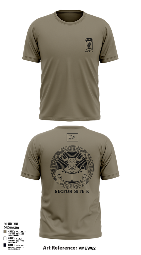 Short Sleeve Performance Shirt, 173RD SECFOR OAS IX, Army, Teamtime, Team time, sublimation, custom sports apparel, team uniforms, spirit wear, spiritwear, sports uniforms, custom shirts, team store, custom team store, fundraiser sports, apparel fundraiser