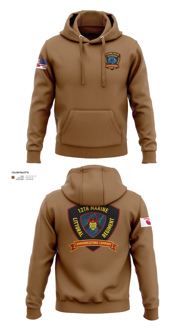 Hoodie, 12th MLR Headquarters Element, Marines, Teamtime, Team time, sublimation, custom sports apparel, team uniforms, spirit wear, spiritwear, sports uniforms, custom shirts, team store, custom team store, fundraiser sports, apparel fundraiser