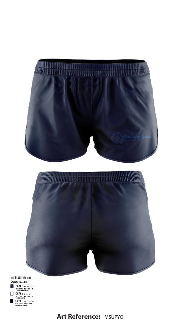 Womens Shorts, Strides of Grace equestrian, , Teamtime, Team time, sublimation, custom sports apparel, team uniforms, spirit wear, spiritwear, sports uniforms, custom shirts, team store, custom team store, fundraiser sports, apparel fundraiser