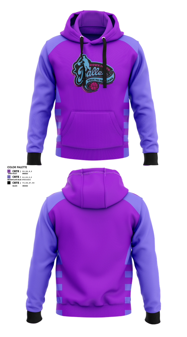 Hoodie, Down South Ballerz, Men's Basketball, Teamtime, Team time, sublimation, custom sports apparel, team uniforms, spirit wear, spiritwear, sports uniforms, custom shirts, team store, custom team store, fundraiser sports, apparel fundraiser