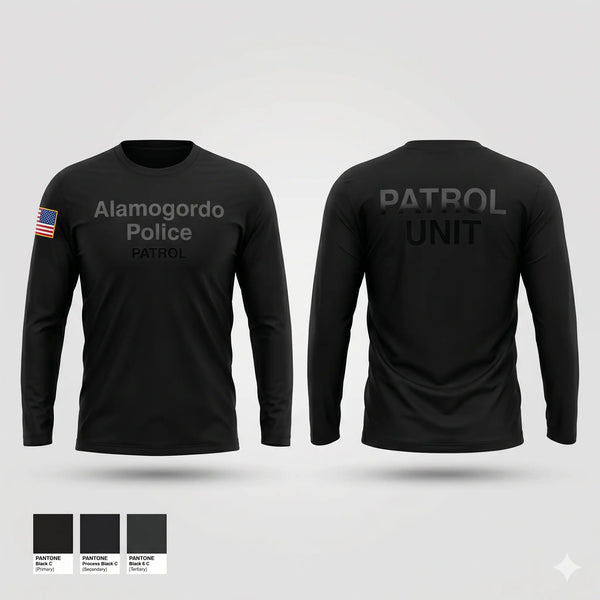 Long Sleeve Performance Shirt, Alamogordo Police, Police, Teamtime, Team time, sublimation, custom sports apparel, team uniforms, spirit wear, spiritwear, sports uniforms, custom shirts, team store, custom team store, fundraiser sports, apparel fundraiser