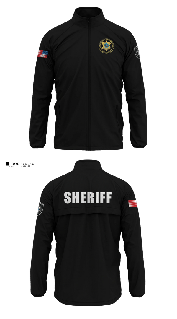 Windbreaker without hood, Jefferson County Sheriff's Office, Police, Teamtime, Team time, sublimation, custom sports apparel, team uniforms, spirit wear, spiritwear, sports uniforms, custom shirts, team store, custom team store, fundraiser sports, apparel fundraiser