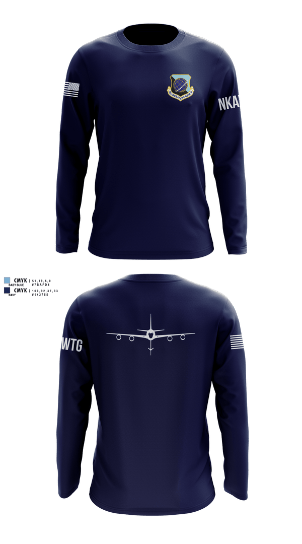 Long Sleeve Performance Shirt, 92 OG, Air Force, Teamtime, Team time, sublimation, custom sports apparel, team uniforms, spirit wear, spiritwear, sports uniforms, custom shirts, team store, custom team store, fundraiser sports, apparel fundraiser