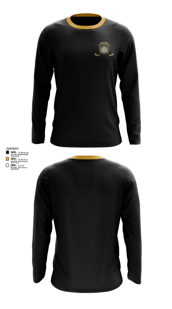 Long Sleeve Performance Shirt, Gaffney Indians, Golf, Teamtime, Team time, sublimation, custom sports apparel, team uniforms, spirit wear, spiritwear, sports uniforms, custom shirts, team store, custom team store, fundraiser sports, apparel fundraiser
