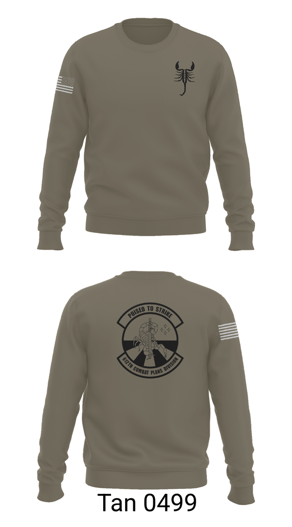 Crew Neck Sweatshirt, 612 Combat Plans Division, , Teamtime, Team time, sublimation, custom sports apparel, team uniforms, spirit wear, spiritwear, sports uniforms, custom shirts, team store, custom team store, fundraiser sports, apparel fundraiser