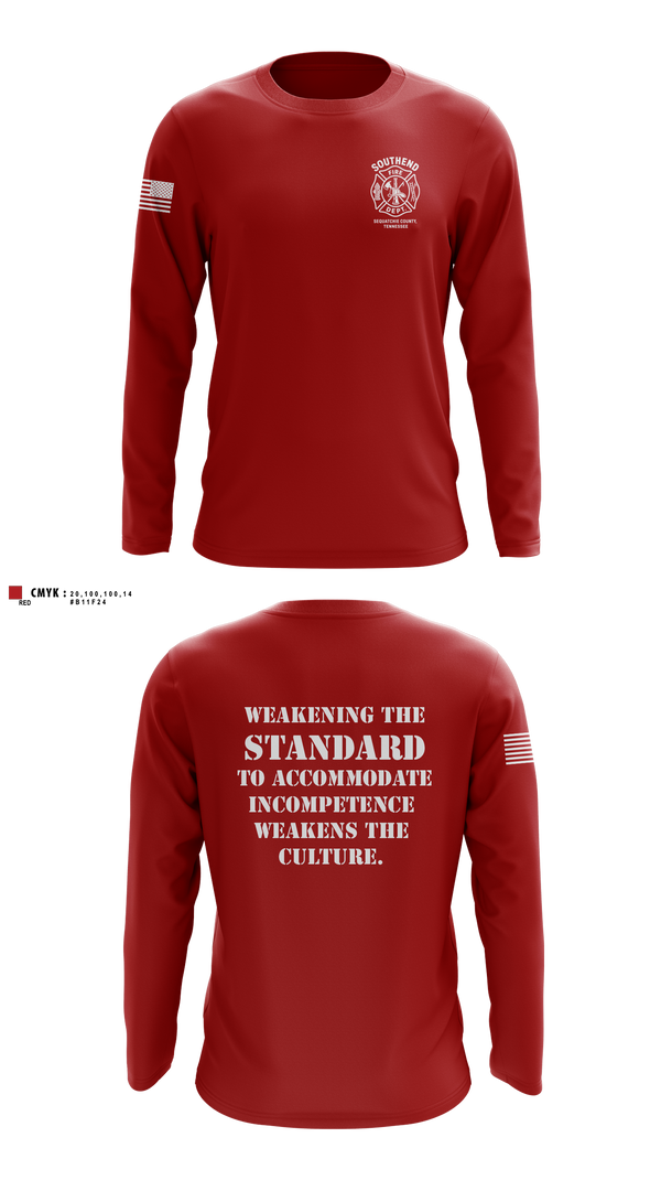 Long Sleeve Performance Shirt, SOUTHEND FIRE DEPARTMENT, Fire Department, Teamtime, Team time, sublimation, custom sports apparel, team uniforms, spirit wear, spiritwear, sports uniforms, custom shirts, team store, custom team store, fundraiser sports, apparel fundraiser