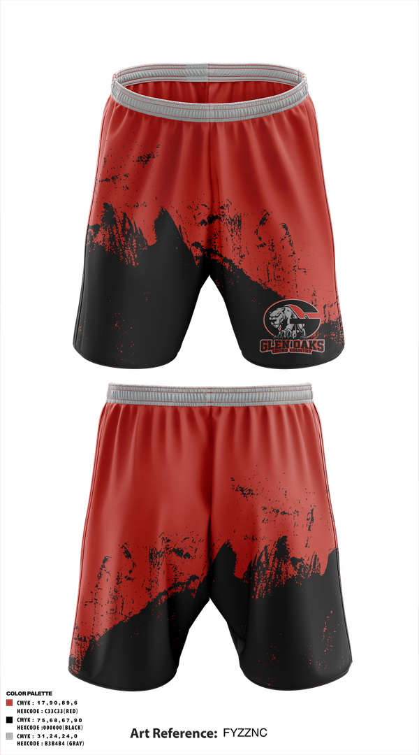 Athletic Shorts With Pockets, Glen Oaks High School Cross Country, Cross Country, Teamtime, Team time, sublimation, custom sports apparel, team uniforms, spirit wear, spiritwear, sports uniforms, custom shirts, team store, custom team store, fundraiser sports, apparel fundraiser