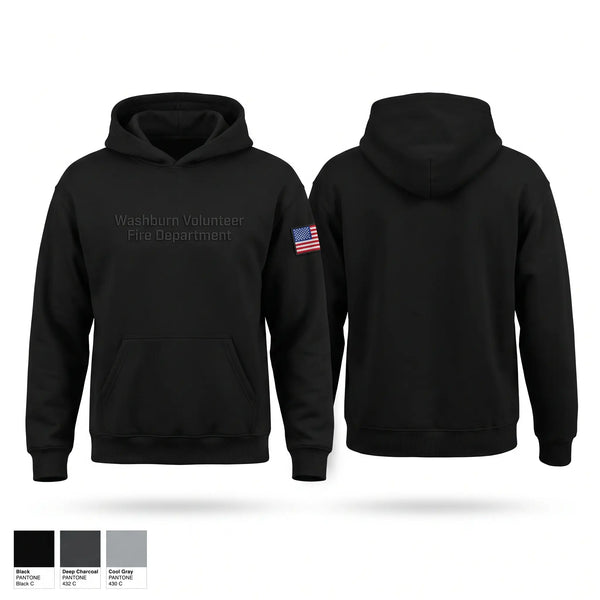 Hoodie, Washburn Volunteer Fire Department, Fire Department, Teamtime, Team time, sublimation, custom sports apparel, team uniforms, spirit wear, spiritwear, sports uniforms, custom shirts, team store, custom team store, fundraiser sports, apparel fundraiser