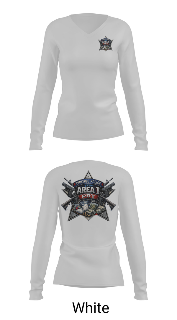 Womens Long Sleeve Vneck Shirt, Priority Response Team, Police, Teamtime, Team time, sublimation, custom sports apparel, team uniforms, spirit wear, spiritwear, sports uniforms, custom shirts, team store, custom team store, fundraiser sports, apparel fundraiser
