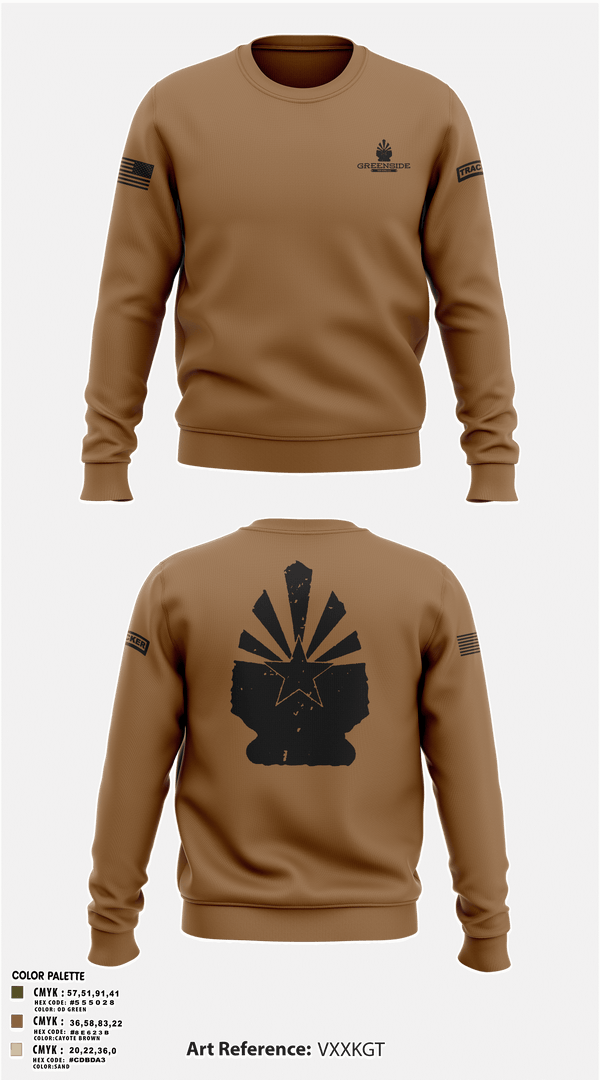 Crew Neck Sweatshirt, Greenside, , Teamtime, Team time, sublimation, custom sports apparel, team uniforms, spirit wear, spiritwear, sports uniforms, custom shirts, team store, custom team store, fundraiser sports, apparel fundraiser
