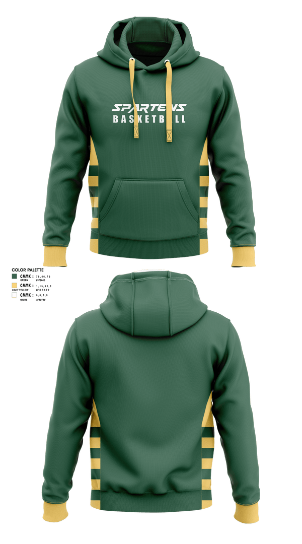 Hoodie, Spartens, Men's Basketball, Teamtime, Team time, sublimation, custom sports apparel, team uniforms, spirit wear, spiritwear, sports uniforms, custom shirts, team store, custom team store, fundraiser sports, apparel fundraiser