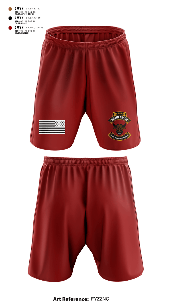 Athletic Shorts With Pockets, 824th QM CO (CADC-A), Army, Teamtime, Team time, sublimation, custom sports apparel, team uniforms, spirit wear, spiritwear, sports uniforms, custom shirts, team store, custom team store, fundraiser sports, apparel fundraiser
