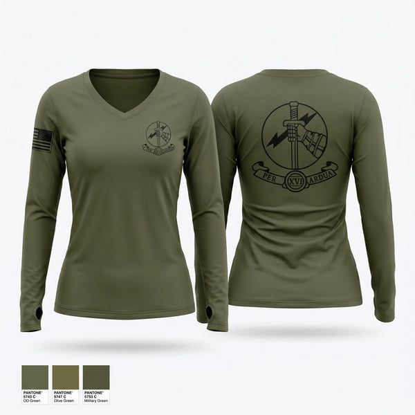 Womens Long Sleeve Vneck Shirt, Brunswick SRT, Police, Teamtime, Team time, sublimation, custom sports apparel, team uniforms, spirit wear, spiritwear, sports uniforms, custom shirts, team store, custom team store, fundraiser sports, apparel fundraiser
