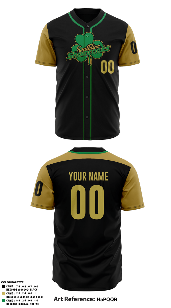 Full Button Baseball Jersey, 11U Southline Shamrocks, Baseball, Teamtime, Team time, sublimation, custom sports apparel, team uniforms, spirit wear, spiritwear, sports uniforms, custom shirts, team store, custom team store, fundraiser sports, apparel fundraiser