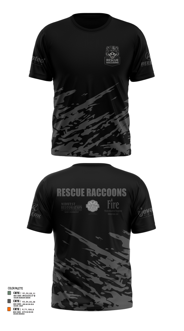 Short Sleeve Performance Shirt, Rescue Raccoons, Fire Department, Teamtime, Team time, sublimation, custom sports apparel, team uniforms, spirit wear, spiritwear, sports uniforms, custom shirts, team store, custom team store, fundraiser sports, apparel fundraiser